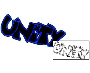 Picture of Unity Lettering Tattoo