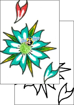 Flower Tattoo plant-life-flowers-tattoos-mark-hoffman-mnf-00133
