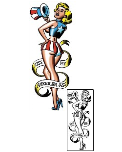 Pin Up Tattoo Miscellaneous tattoo | MOF-00001