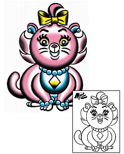 Cat Tattoo Animal tattoo | MOF-00017