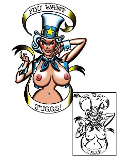 Pin Up Tattoo You Want Juggs Tattoo