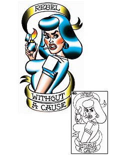 Pin Up Tattoo Miscellaneous tattoo | MOF-00076