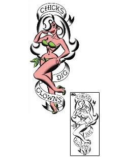 Pin Up Tattoo Miscellaneous tattoo | MOF-00079