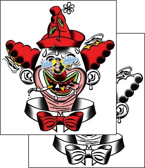 Clown Tattoo clown-tattoos-mitch-oconnell-mof-00095