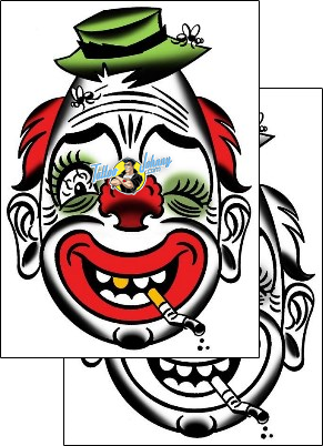 Clown Tattoo clown-tattoos-mitch-oconnell-mof-00096
