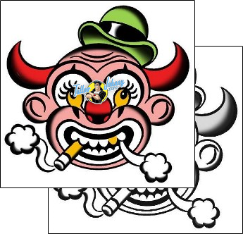 Clown Tattoo clown-tattoos-mitch-oconnell-mof-00105