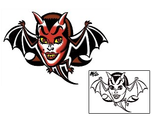 Devil - Demon Tattoo For Women tattoo | MOF-00124