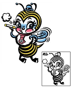 Bee Tattoo For Women tattoo | MOF-00126