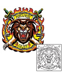 Lion Tattoo Miscellaneous tattoo | MOF-00145