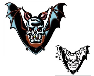 Bat Tattoo Horror tattoo | MOF-00169