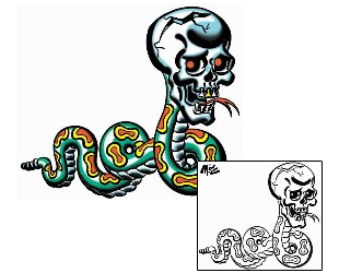 Snake Tattoo Horror tattoo | MOF-00178