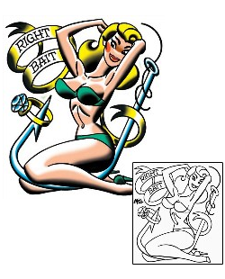 Pin Up Tattoo Miscellaneous tattoo | MOF-00196