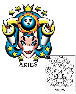 Sports Tattoo Bowling Aries Ram