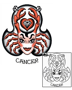 Cancer Tattoo Zodiac tattoo | MOF-00215