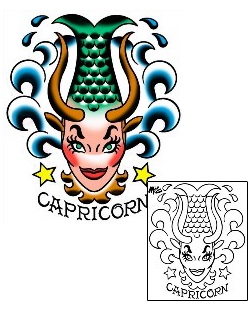 Marine Life Tattoo Capricorn Sea Goat Tattoo