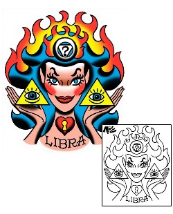 Libra Tattoo Miscellaneous tattoo | MOF-00219