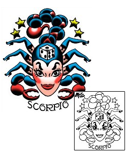 Zodiac Tattoo Gambling tattoo | MOF-00222