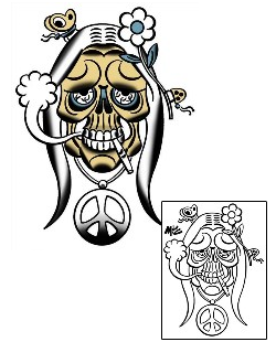 Peace Symbol Tattoo Horror tattoo | MOF-00246