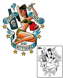 Pin Up Tattoo Miscellaneous tattoo | MOF-00259
