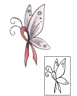 Ribbon Tattoo Insects tattoo | MPF-00006