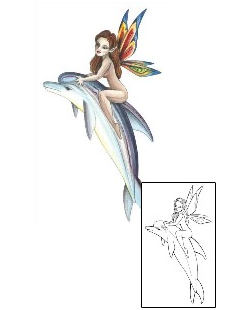 Dolphin Tattoo Fairy Dolphin Rider Tattoo