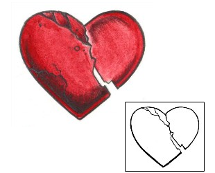 Broken Heart Tattoo For Women tattoo | MPF-00031