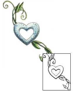Heart Tattoo Plant Life tattoo | MPF-00079