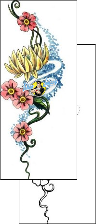Flower Tattoo plant-life-flowers-tattoos-mistress-of-pain-mpf-00086