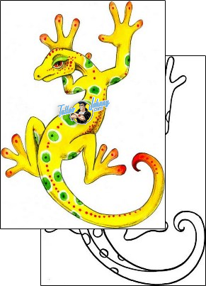 Gecko Tattoo reptiles-and-amphibians-gecko-tattoos-mistress-of-pain-mpf-00153