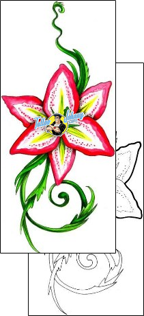 Lily Tattoo plant-life-lily-tattoos-mistress-of-pain-mpf-00180