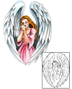 Angel Tattoo Religious & Spiritual tattoo | MPF-00259