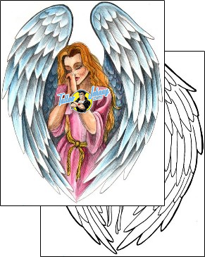 Angel Tattoo religious-and-spiritual-angel-tattoos-mistress-of-pain-mpf-00278