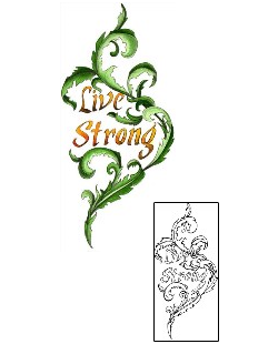 Decorative Tattoo Live Strong Tattoo