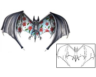 Bat Tattoo Animal tattoo | MPF-00292