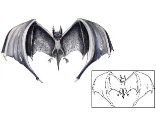 Bat Tattoo Animal tattoo | MPF-00297