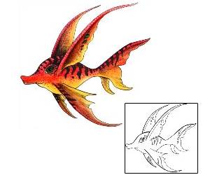 Fish Tattoo Marine Life tattoo | MPF-00301