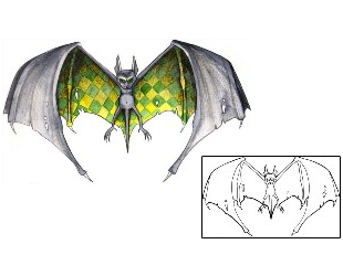 Bat Tattoo Animal tattoo | MPF-00307