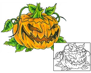 Pumpkin Tattoo Horror tattoo | MQF-00002