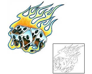 Fire – Flames Tattoo Miscellaneous tattoo | MQF-00005