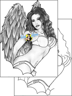 Woman Tattoo angel-tattoos-marty-potter-mqf-00020