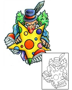 Picture of Raffles Clown Tattoo