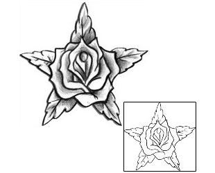 Rose Tattoo Plant Life tattoo | MQF-00053