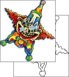 Cosmic Tattoo clown-tattoos-marty-potter-mqf-00054