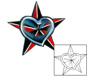 Nautical Star Tattoo For Women tattoo | MQF-00059