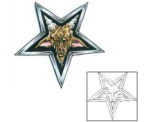 Devil - Demon Tattoo Astronomy tattoo | MQF-00061