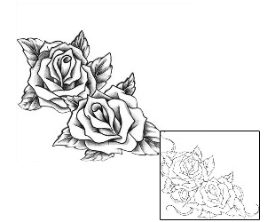 Rose Tattoo Plant Life tattoo | MQF-00065