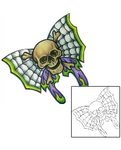 Crossbones Tattoo Insects tattoo | MQF-00076