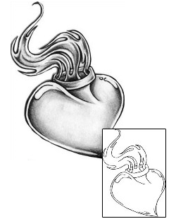 Sacred Heart Tattoo Miscellaneous tattoo | MQF-00084