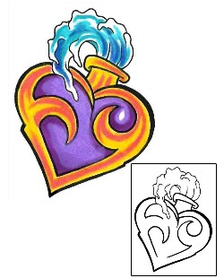 Sacred Heart Tattoo Religious & Spiritual tattoo | MRF-00017