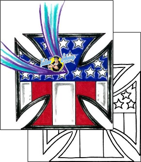 Patriotic Tattoo iron-cross-tattoos-mike-greer-mrf-00119